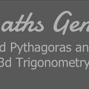 3d Pythagoras And 3d Trigonometry