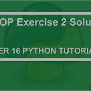 OOP Exercise 2 Solution Python Tutorial 189