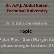 Polar Plot Gain Margin And Phase Margin By Dr Nitisha Srivastava Lecture 25