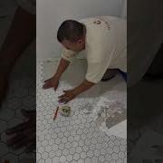 Bathroom Floor Tile Installation 12 X12 Hexagons Sheets Diy Tiling Tutorial Tiler Construction