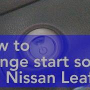 How To Change Startup Sound Chime Nissan Leaf