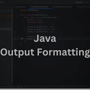 Java Output Formatting Java Programming Tutorial