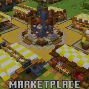 How To Build Medieval Village 19 20 Marketplace Minecraft Tutorial