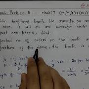 Model 1 M M 1 Infinity FCFS Numerical Problem 5 Queueing Theory In Operation Research