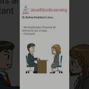 Define HashSet In Java Corejava Hashset Collectionframework Java4quicklearning