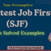 OS 8 Shortest Job First SJF Step By Step Solved Problems