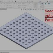 Seed Cut Option In Fill Pattern Solidworks