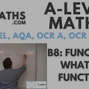 A Level Maths B8 01 Functions What Is A Function