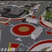 Computer Simulation Of Large Truck Traffic In Rio Grande Roundabout