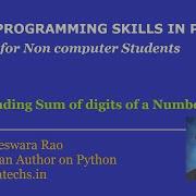 Free Python Course Python Program To Find Sum Of Digits