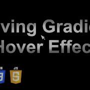 Moving Text Gradient Hover Effect HTML CSS JS Tutorial