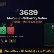 LeetCode 3689 Maximum Total Subarray Value I June 8 POTD Greedy Insight O N Java Medium