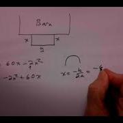 Maximize Area Three Sided Rectangle Algebra