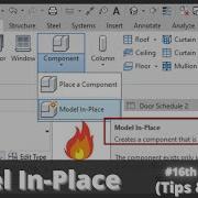 Model In Place Components In Revit 16th Tutorial Tips Tricks
