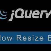Document Window Resize Event JQuery Ultimate Programming Bible