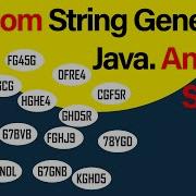 Random String Generator Java Android Studio