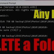 How To DELETE A Folder Using Cmd