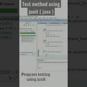 Method Testing Using Junit Java Software Testing Types Java Junit Softwaretesting Apnikaksha