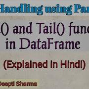 Head Tail Functions In DataFrame Data Handling Using Pandas 1 Pandas Tutorial IP Class 12