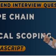 Scope Chain And Lexical Scoping In Javascript Lexical Environment Frontend Interview Question