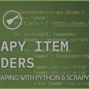 Scrapy Item Loaders Populate Item Fields With Processors