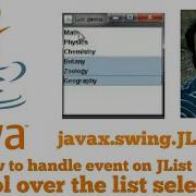 JList 2 Control Over The Selection