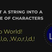Split A String Into Chars Tutorial Lua Scripting