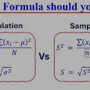 When To Use Population And Sample Formula To Calculate Variance Standard Deviation