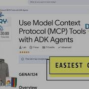 Использование инструментов протокола контекста модели MCP с агентами ADK GENAI124 Googleclo