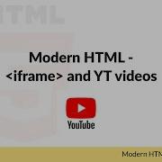 Learn HTML Iframe And YouTube