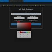 Flask Python Based Backend That Generates The QR Code Of URL With Customized Backend And Frontend