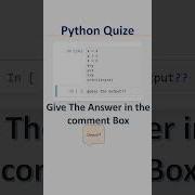 Guess The Output Pythonquiz Pythontutorial Python Quiz