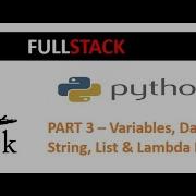 Part 3 Variables List In Python