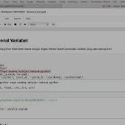 Seri Pemrograman Python Mehamami Variabel Dan Tipe Data