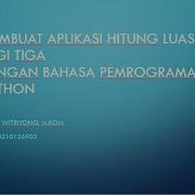 Buat Aplikasi Python Tkinter Untuk Hitung Luas Segi Tiga