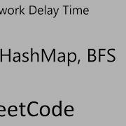 LeetCode 743 Network Delay Time BFS HashMap Java
