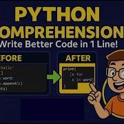 Python Comprehensions List Set Dictionary Comprehensions
