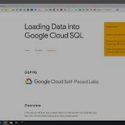 Loading Data Into Google Cloud SQL Qwiklabs GSP196