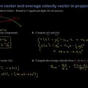Position And Velocity Vectors In Projectile Motion Calculus Based Physics