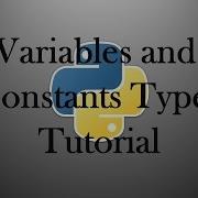 Variables And Constants Types Tutorial