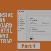 Dashboard Admin Bootstrap 4 Using Html Css And Bootstrap 5 Responsive Web Design Part 1