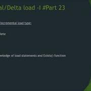 Implementing Incremental Load In Qlikview 1 Add Insert Part 23