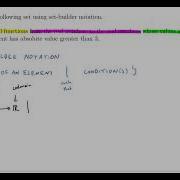 Set Builder Notation