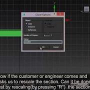 Sweep Modifier And Re Scaling The Section