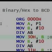 Code Conversion Binary To BCD And BCD To ASCII Programming Simulation With KEIL IDE
