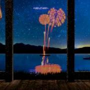 Fireworks On A Lake
