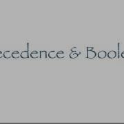 Python Lesson 5 Precedence Boolean
