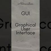 GUI Graphical User Interface
