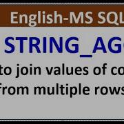 String Agg SQL Server Tutorial MS SQL Server Function