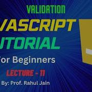 Email Validation In Javascript Pattern Validation JavaScript Tutorial For Beginners L 11